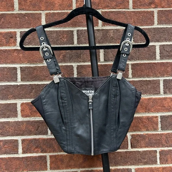 Northbound Leather corset tank - Picture 1 of 11